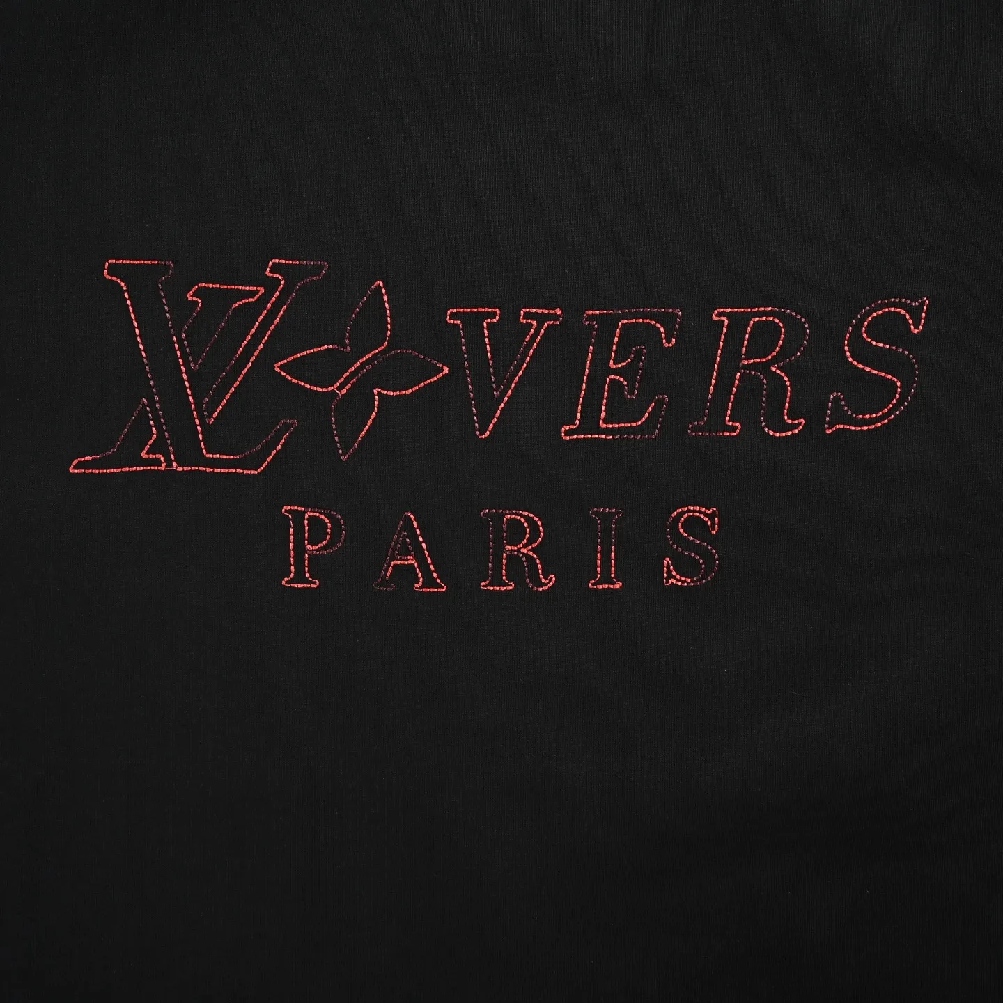 Louis Vuitton/Louis Vuitton colorful logo embroidered short sleeves